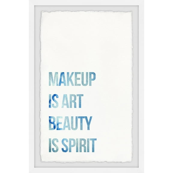 Marmont Hill Beauty Is Spirit Framed Wall Art, 8.00" x 1.50"