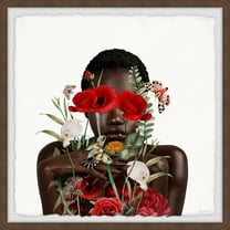 Marmont Hill Beauty and Flowers Framed Painting Print