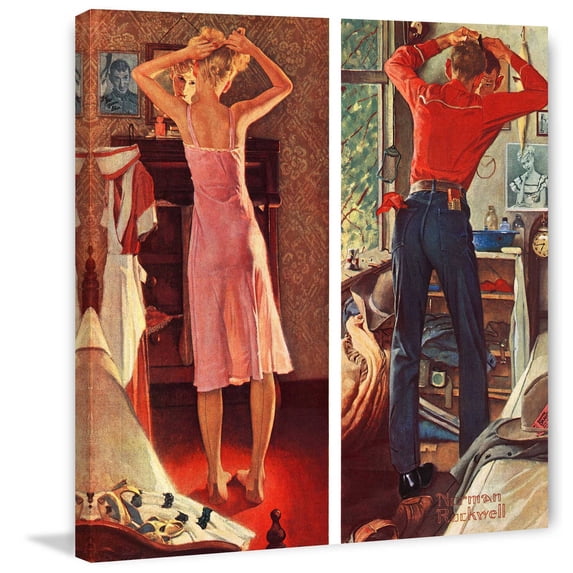 Marmont Hill "Before the Date" by Norman Rockwell Painting Print on Canvas