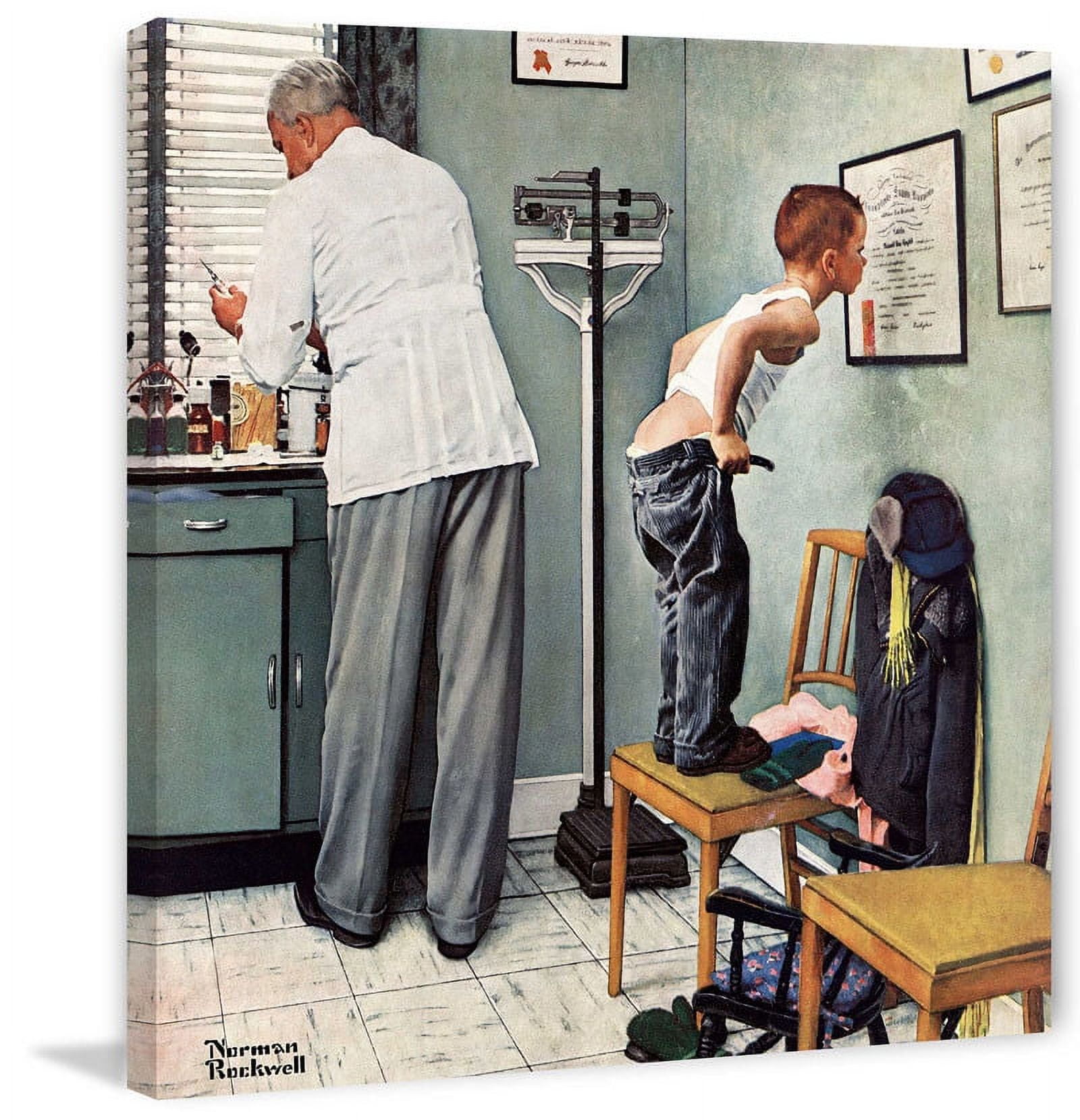 Marmont Hill Before the Shot by Norman Rockwell Canvas Wall Art