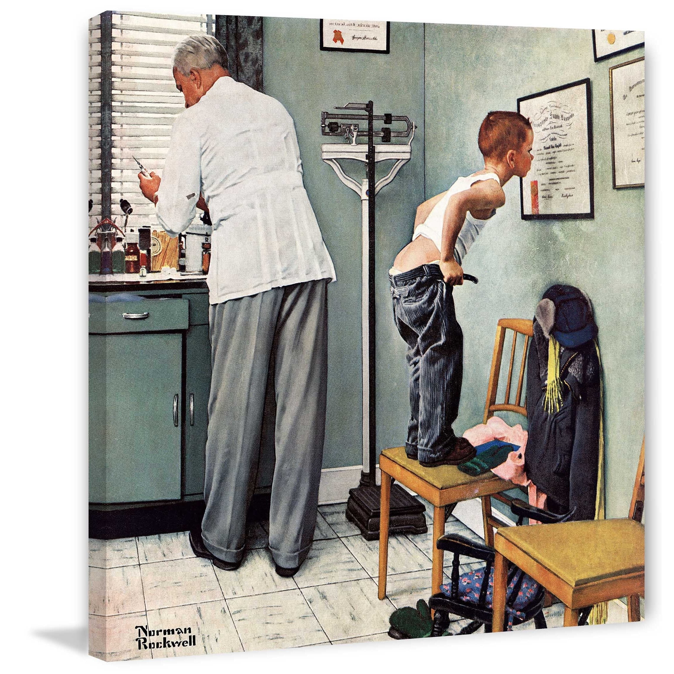 Marmont Hill Before the Shot by Norman Rockwell Canvas Wall Art