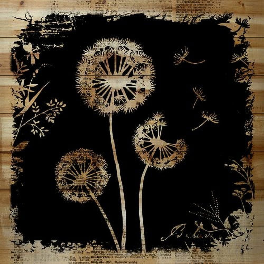 Marmont Hill "Believe Dandies" by Vicki Butler Painting Print on Natural Pine Wood