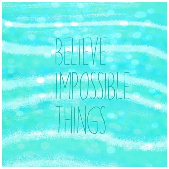 Marmont Hill "Believe Impossible Things" Sylvia Cook Painting Print on Canvas