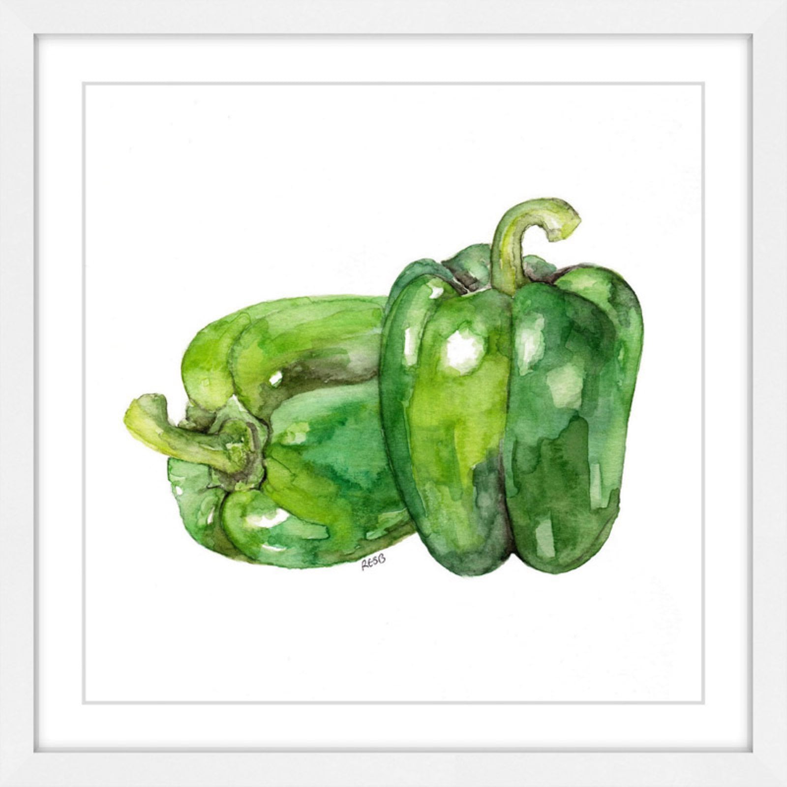 Marmont Hill "Bell Peppers" by Rachel Byler Framed Painting Art Print