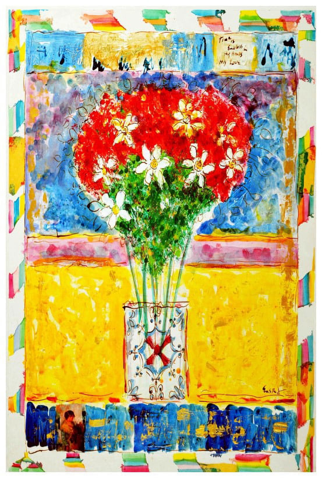 Marmont Hill "Beloved Bouquet Version 2" by Wayne Ensrud Painting Print on Canvas
