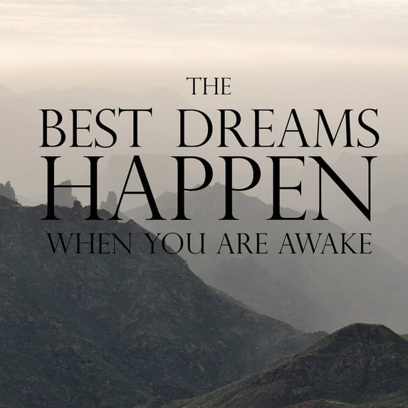 Marmont Hill Best Dreams Happen Canvas Wall Art