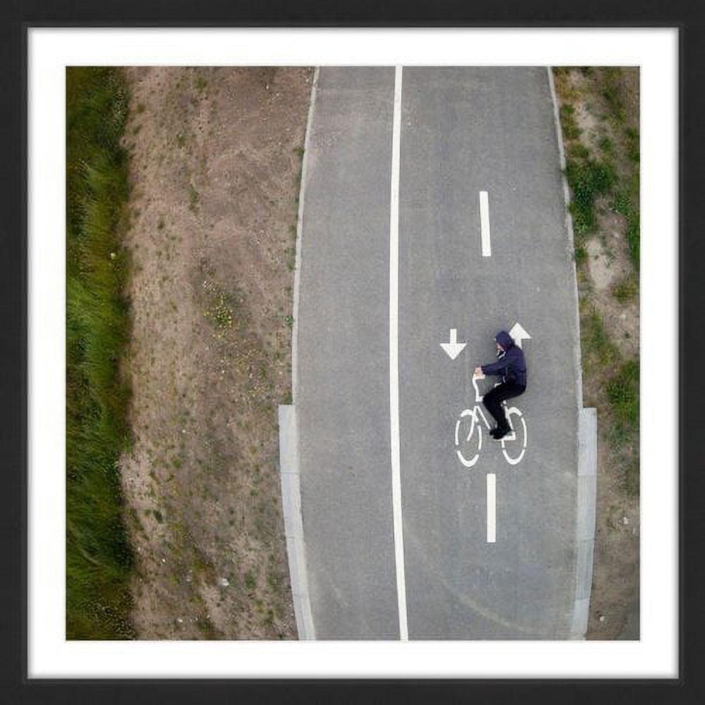 Marmont Hill "Bicycle Lane" by Karolis Janulis Framed Painting Print