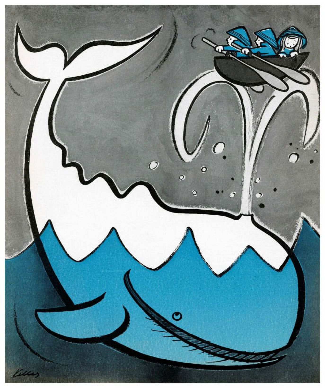 Marmont Hill "Big Whale" by Curtis Painting Print on Canvas