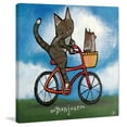 thumbnail image 1 of Marmont Hill Bike Riding Cat by Andrea Doss Canvas Wall Art, 1 of 7