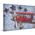 thumbnail image 1 of Marmont Hill "Biplane Stars" by Reesa Qualia Painting Print on Wrapped Canvas, 1 of 5