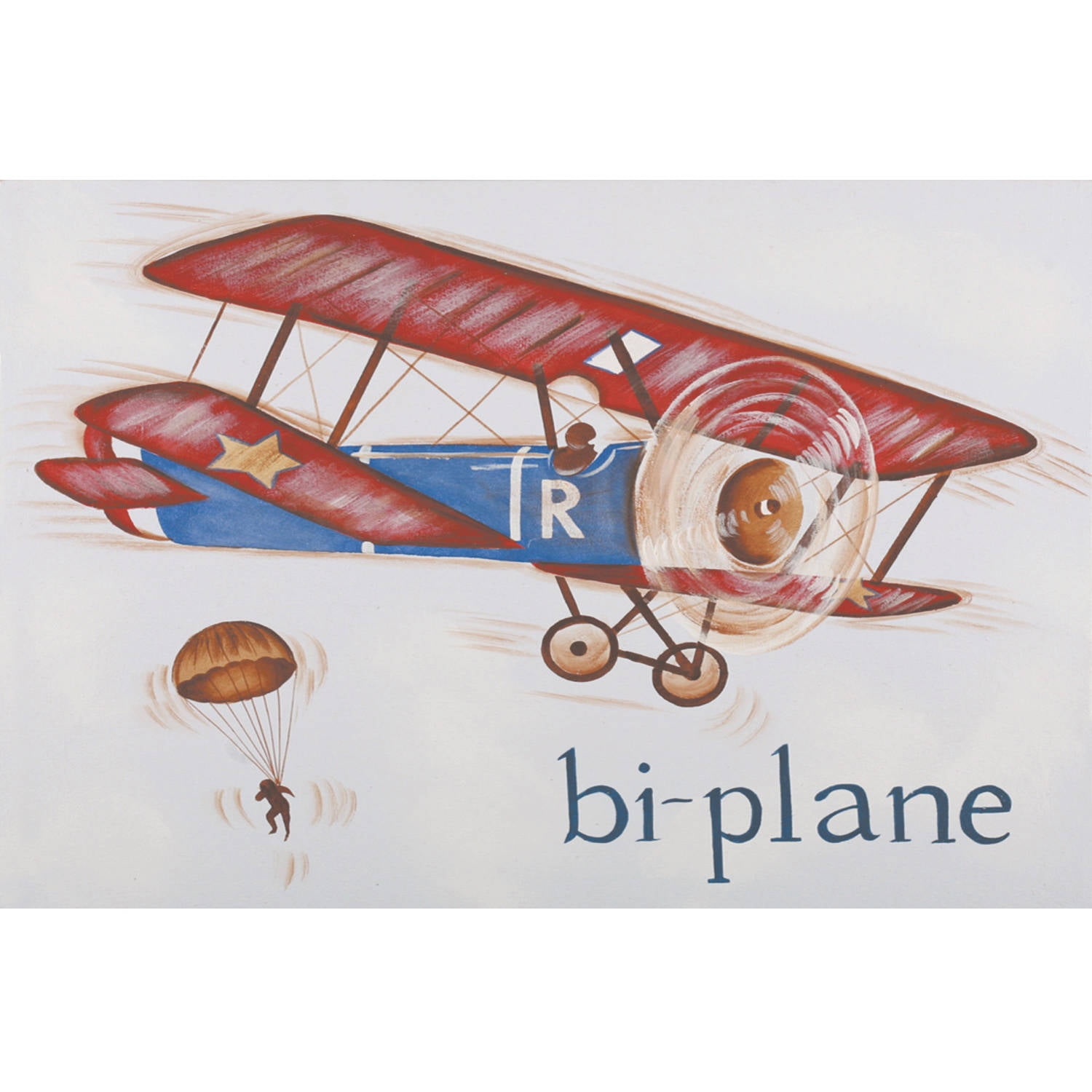 Marmont Hill "Biplane" by Reesa Qualia Painting Print on Wrapped Canvas
