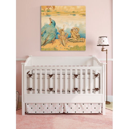 Marmont Hill "Bird, Cricket and Frog" by Curtis Painting Print on Canvas