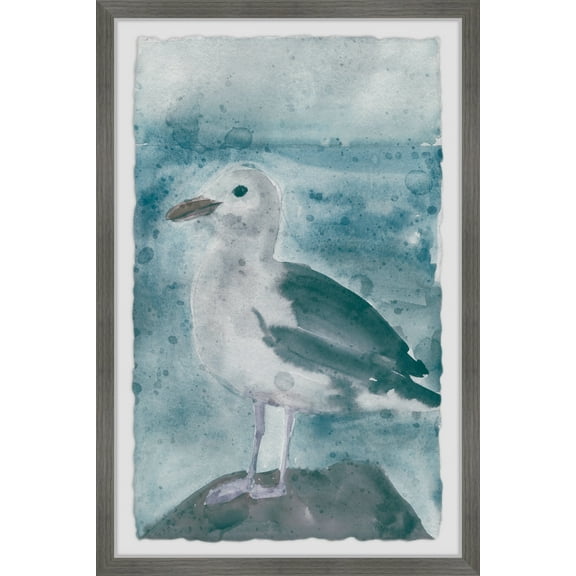 Marmont Hill Bird on the Rock Framed Wall Art