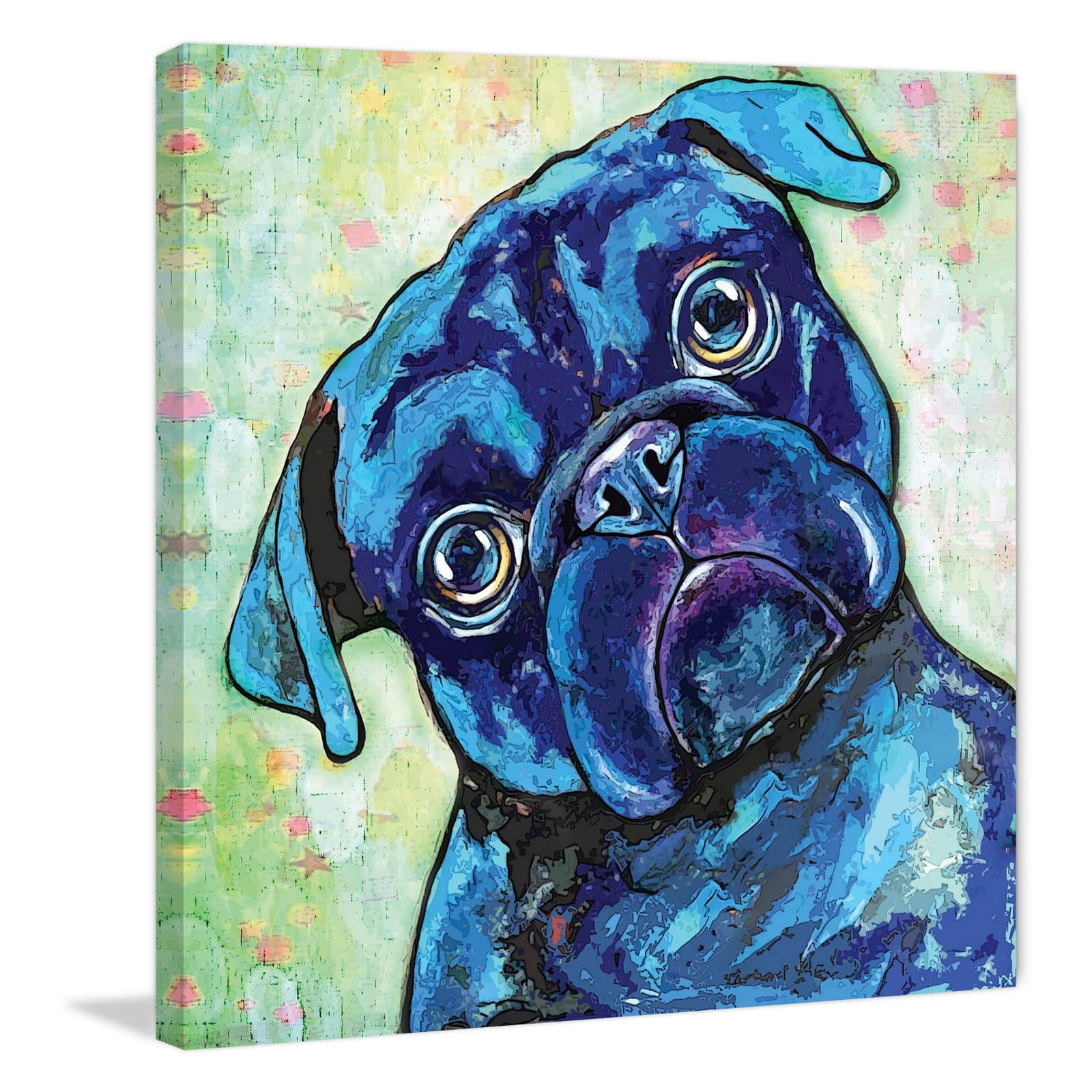 Marmont Hill Black Pug II Painting Print