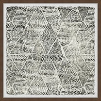 Marmont Hill Black Triangles Framed Wall Art