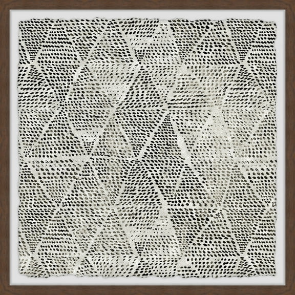 Marmont Hill Black Triangles Framed Wall Art