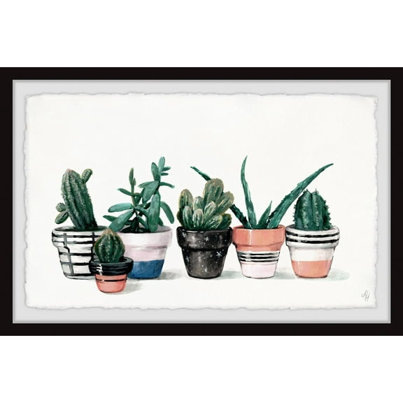 Marmont Hill Black and Blush II Framed Wall Art