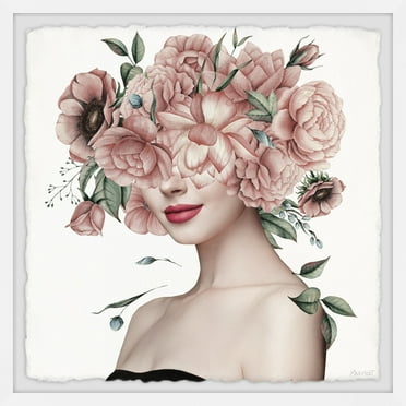 Marmont Hill Blooming Face Framed Painting Print