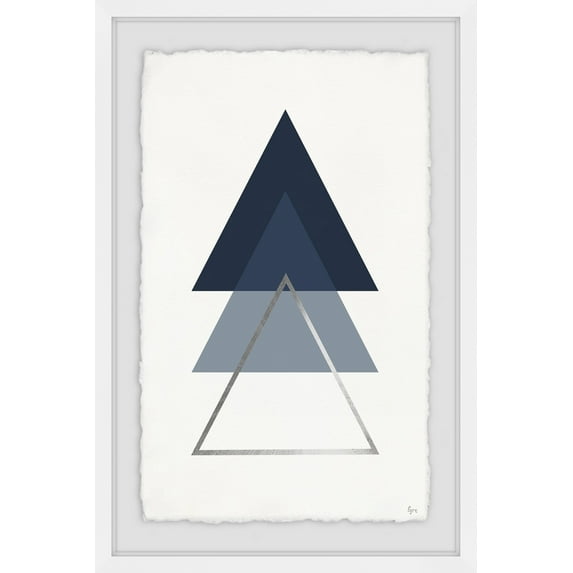 Marmont Hill Blue Ascension Framed Wall Art, 18" x 12"