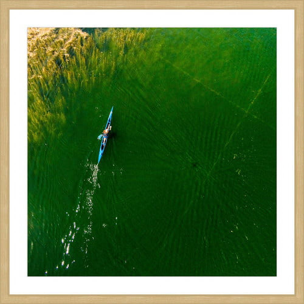 Marmont Hill 'Blue Canoe' by Karolis Janulis Framed Photographic Print