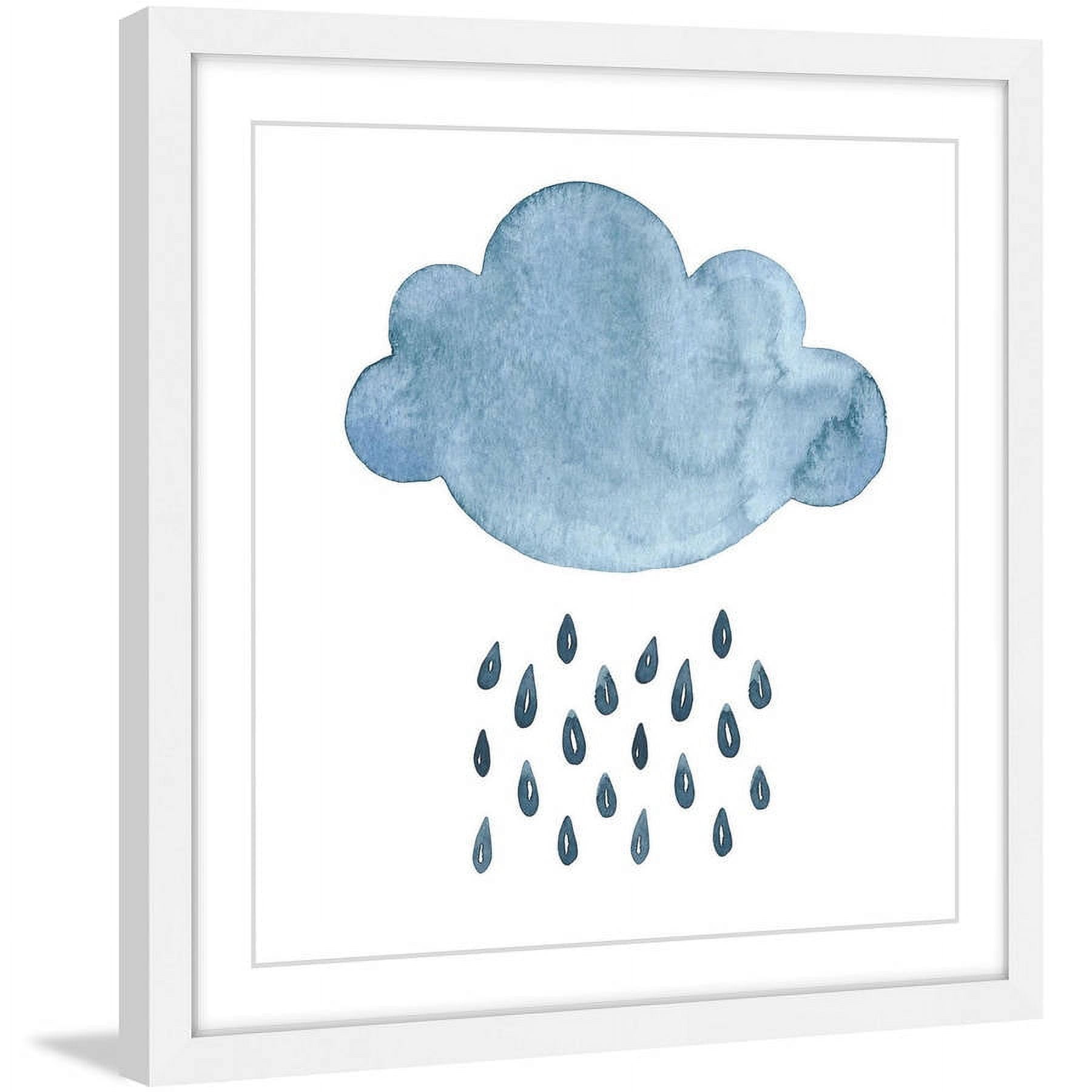 Marmont Hill "Blue Cloud" by Diana Alcala Framed Painting Print