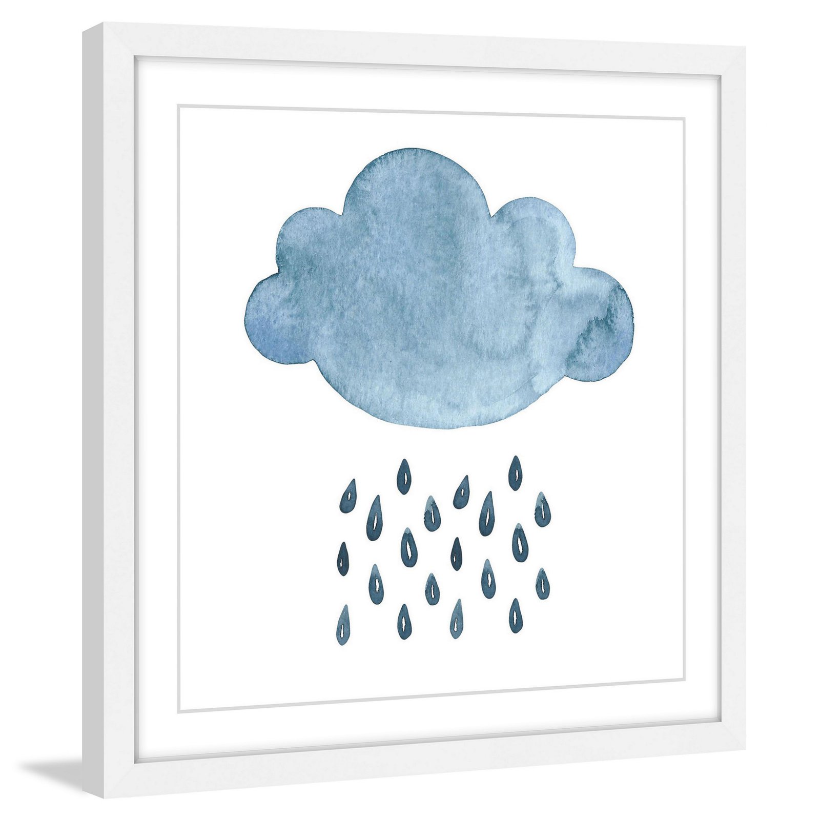 Marmont Hill "Blue Cloud" by Diana Alcala Framed Painting Print