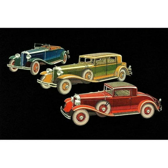 Marmont Hill "Blue, Green, and Red" Painting Print on Canvas