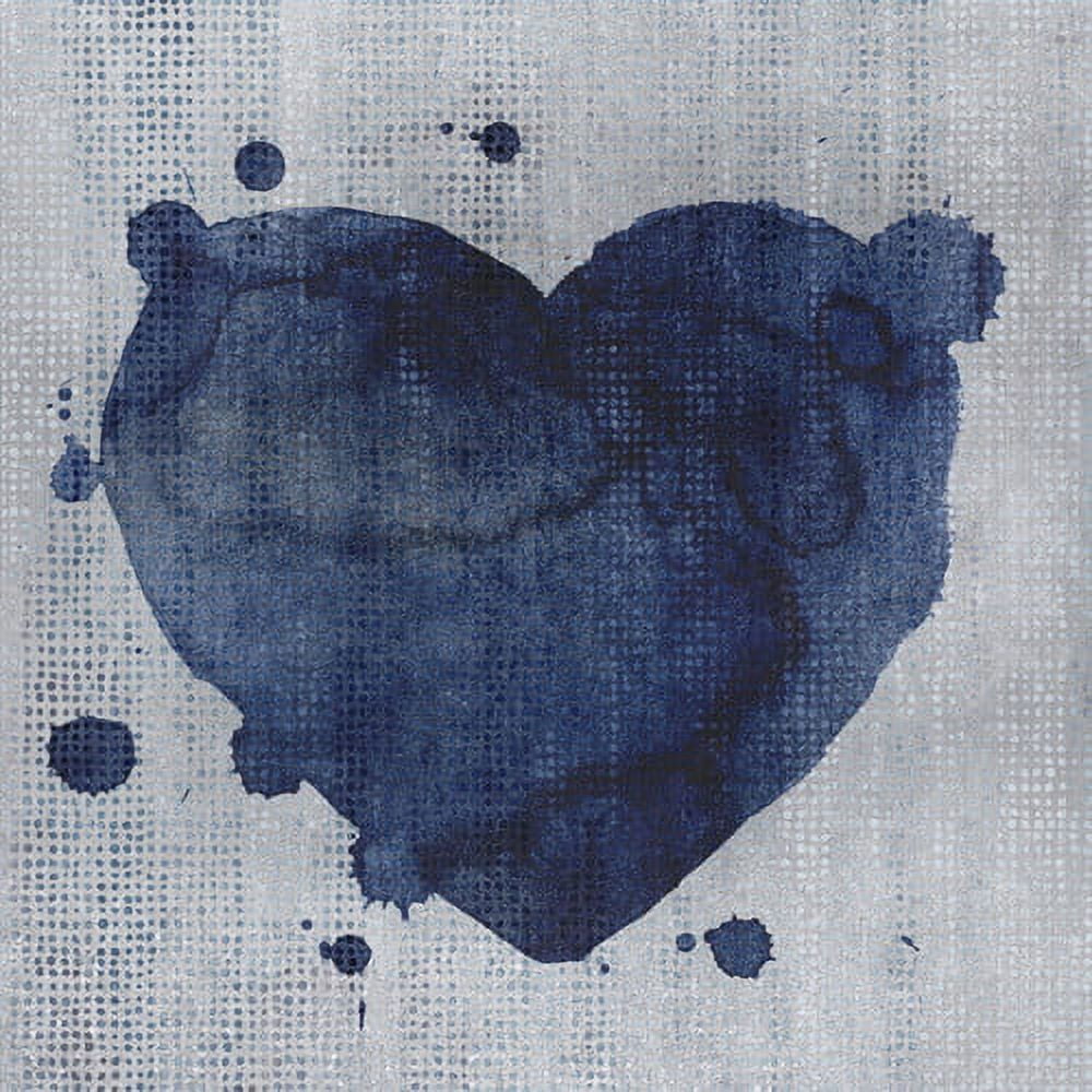 Marmont Hill - "Blue Heart" Painting Print on Wrapped Canvas