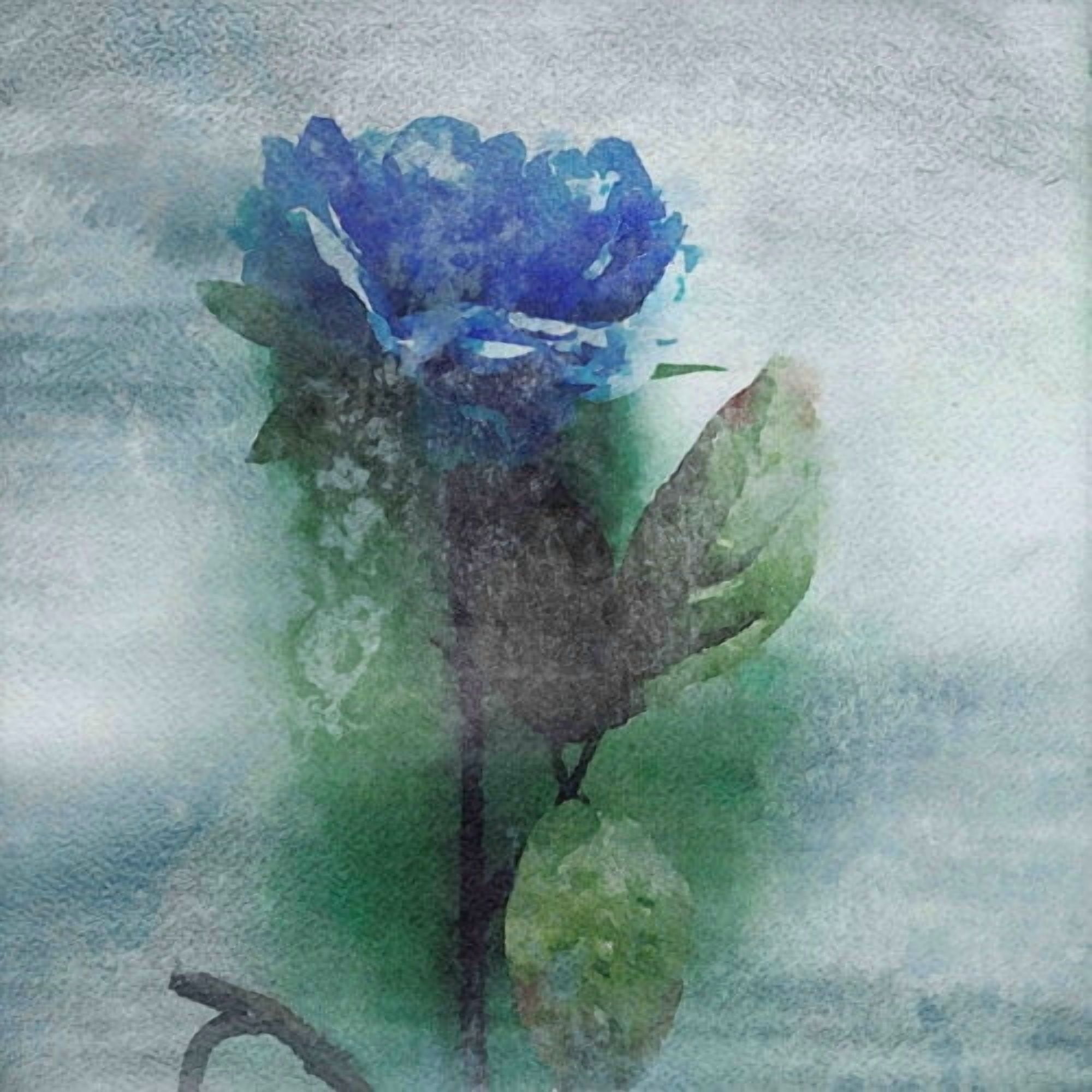 Marmont Hill - "Blue Hues" by Irena Orlov Painting Print on Wrapped Canvas