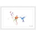 thumbnail image 1 of Marmont Hill "Blue Hummingbird" by Maya Gur Framed Painting Print, 1 of 4
