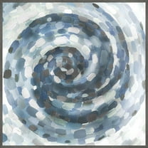 Marmont Hill Blue Infinity Floater Framed Canvas Wall Art