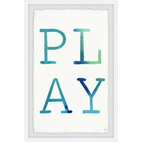 Marmont Hill Blue Play Framed Wall Art
