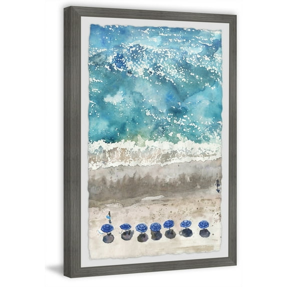 Marmont Hill Blue Sunshade Framed Wall Art