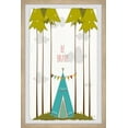 thumbnail image 1 of Marmont Hill Blue Tee Pee by Karen Zukowski Framed Wall Art, 1 of 6