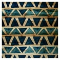 thumbnail image 1 of Marmont Hill "Blue Triangle Bows" Painting Print on Natural Pine Wood, 1 of 8