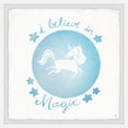 thumbnail image 1 of Marmont Hill Blue Unicorn Crystal Ball Framed Wall Art, 32.00" x 1.50", 1 of 6