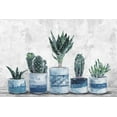 thumbnail image 1 of Marmont Hill Blue and White Succulent Pots Canvas Wall Art, 12" x 18", 1 of 7