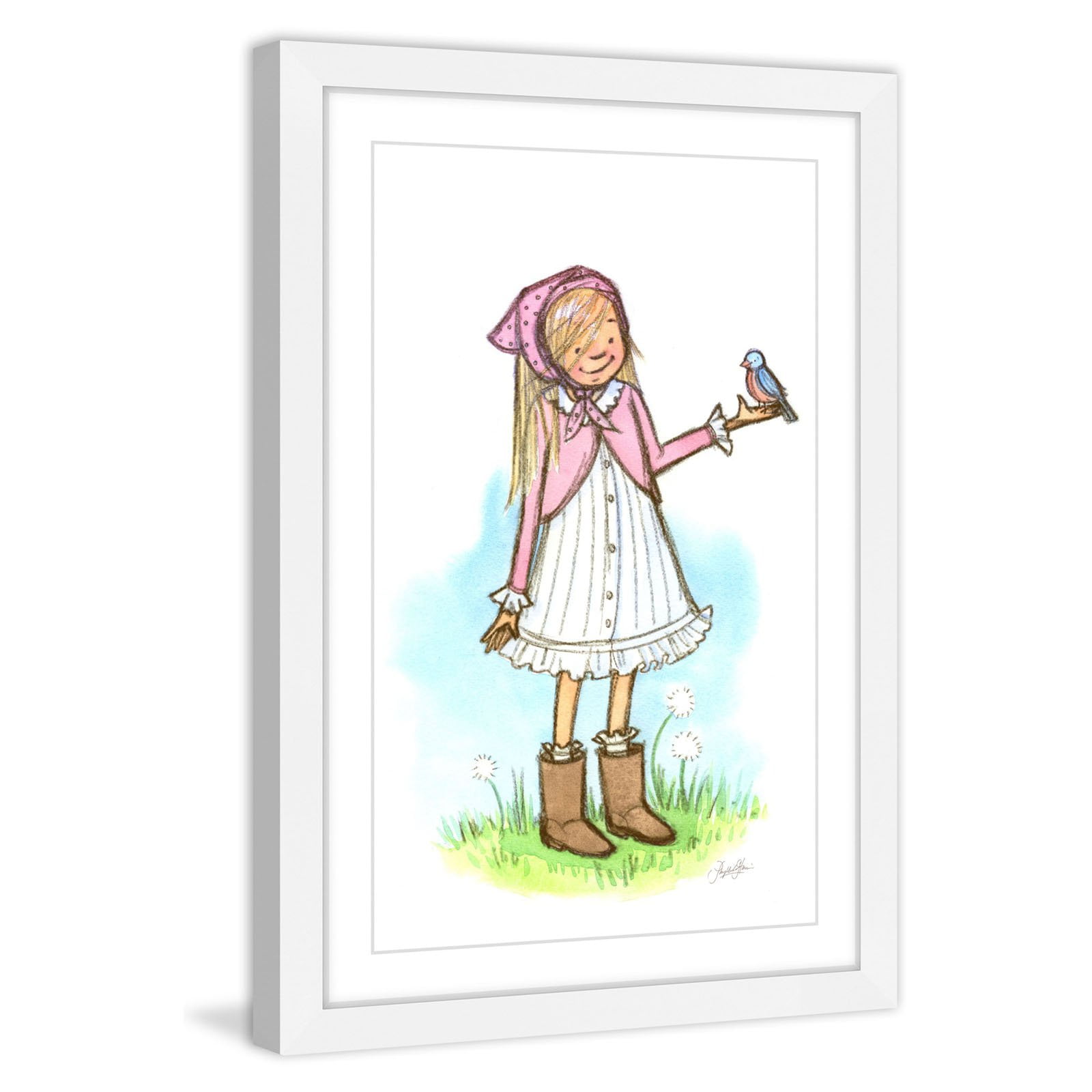Marmont Hill Bluebird Framed Wall Art