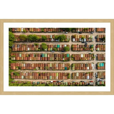 Marmont Hill "Bo x cars" By Karolis Janulis Framed Painting Art Print, 18.0" x 1.5"