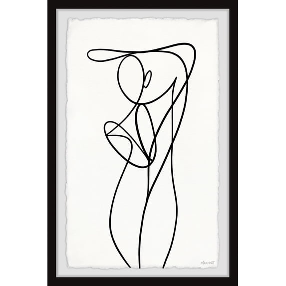 Marmont Hill Body Outline Framed Wall Art, 24" x 36"