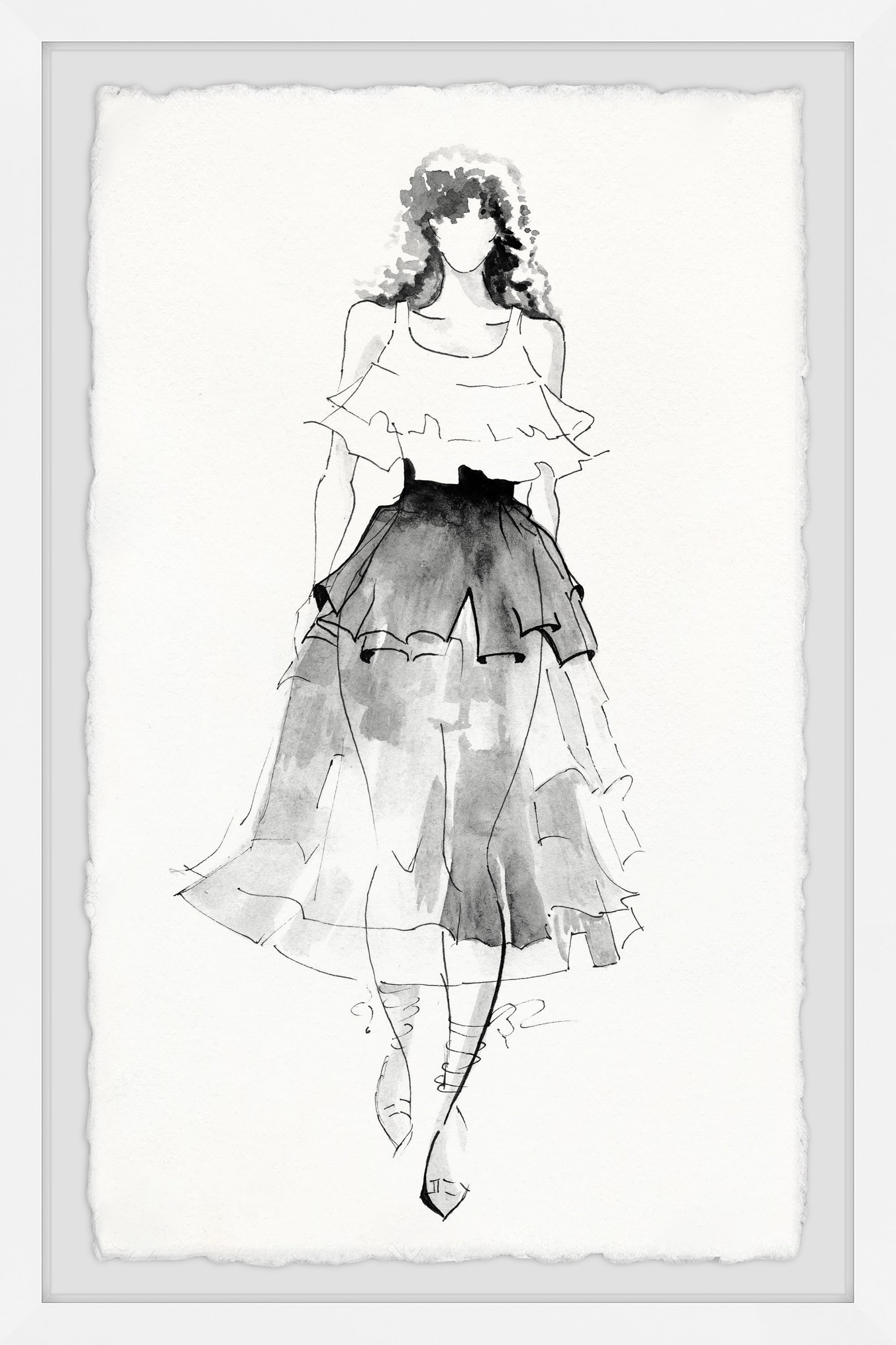 Marmont Hill Bohemian Fashionista Framed Wall Art, 30.00" x 1.50"