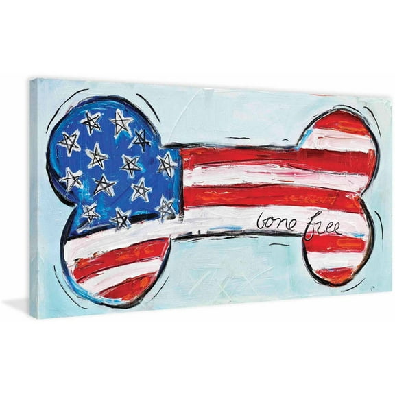 Marmont Hill "Bone Free" by Tori Campisi Painting Print on Canvas