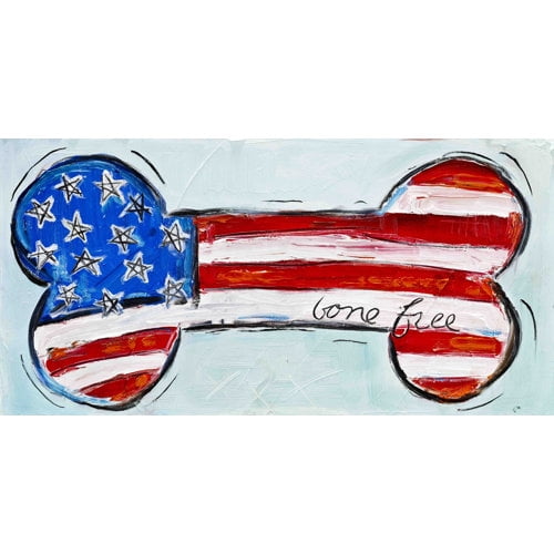 Marmont Hill Inc Marmont Hill - Bone Free by Tori Campisi Painting Print on Canvas - Multi-color