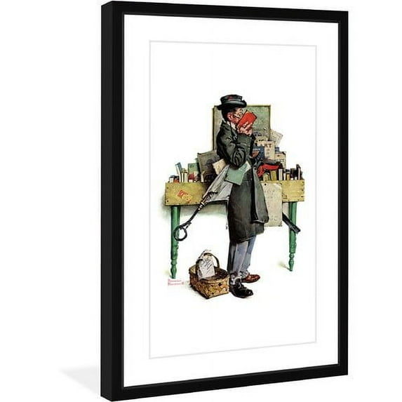 Marmont Hill "Bookworm" by Norman Rockwell Framed Art Print