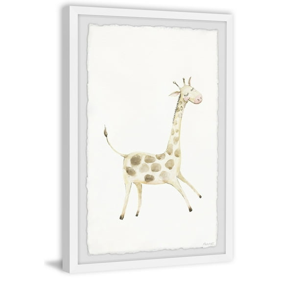 Marmont Hill Bouncy Giraffe Framed Painting Print