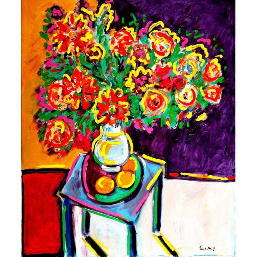 Marmont Hill "Bouquet Rouge" by Wayne Ensrud Painting Print on Canvas