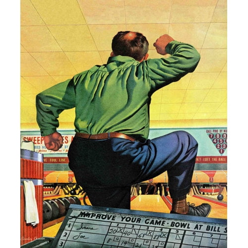 Marmont Hill Bowling a Split by Stan Ekman Painting Print on Canvas