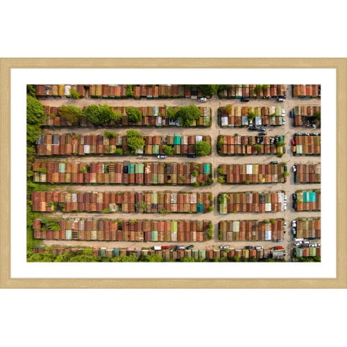 Marmont Hill "Boxcars" by Karolis Janulis Framed Painting Print