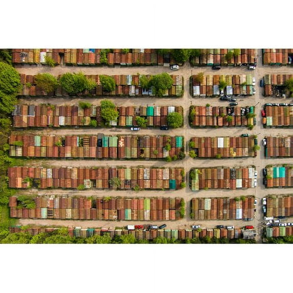 Marmont Hill "Boxcars" by Karolis Janulis Painting Print on Wrapped Canvas