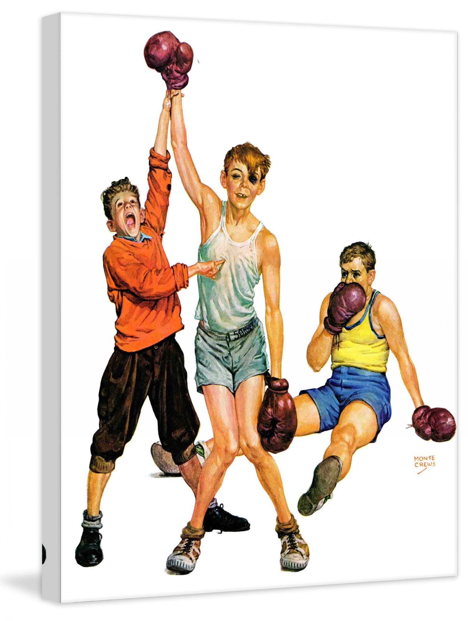 Marmont Hill Boxing Champ by Monte Crews Painting Print on Canvas